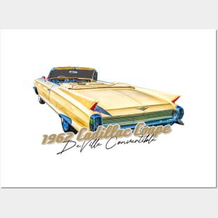 1962 Cadillac Coupe de Ville Convertible Posters and Art